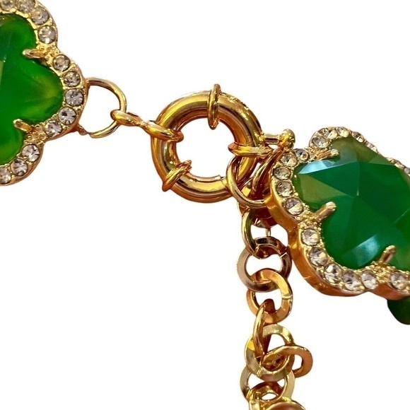 Cubic Zirconia & Agate Beaded Choker Necklace - NWT - Picture 6 of 11